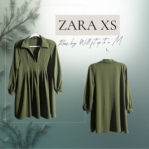 Zara Khaki Green Women's Tunic